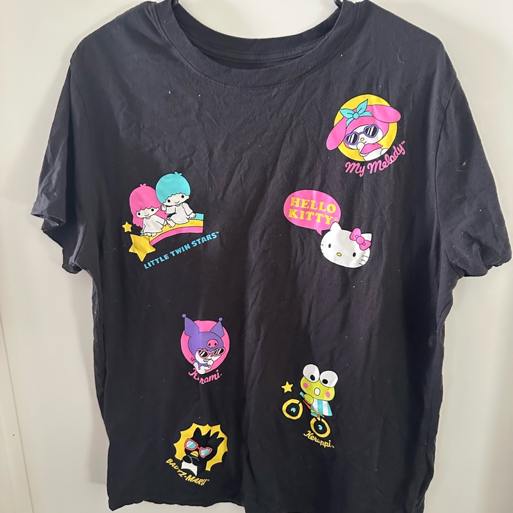 Sanrio Hello Kitty & Friends Black XXL T Shirt
